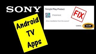 Android TV Google Play Protect Fix Fixes Google Play Protect Message to allow Apps to Install [upl. by Imojean]