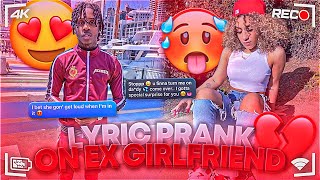 POLO G “RAPSTAR” LYRIC PRANK ON EX GIRLFRIEND 💔 CRAZY ENDING 😨 [upl. by Sidnal]