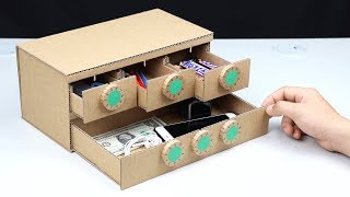 How to Make Safe Lock BOX with 6 Digit from Cardboard [upl. by Eelrac]