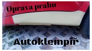 Oprava zrezlého prahu auta Car body repair [upl. by Aralomo973]