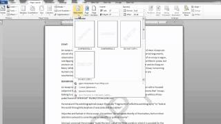 How to use Watermarks in Microsoft Word 2010 [upl. by Enilorac]