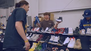 WE OFFERED HIM 3000 AND DIDNT THINK HED TAKE IT CASHING OUT AT THE JUSNICE SNEAKER CONVENTION [upl. by Oirelav]