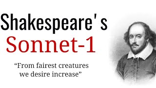 W Shakespeares Sonnet1 quotFrom fairest creaturesquot Analysis and line by line explanation in Hindi [upl. by Januarius]