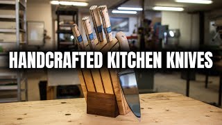 Handcrafting a full set of Kitchen Knives  MUST SEE [upl. by Micah645]