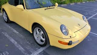 1998 Porsche 993 Cabriolet  Pastel Yellow [upl. by Sivat700]