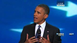 President Obama Acceptance Speech at 2012 Democratic National Convention CSPAN  Full Speech [upl. by Schlesinger]