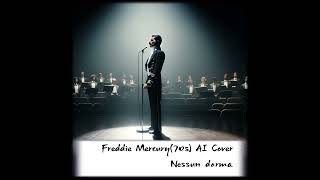 Freddie Mercury 70s  Nessun dorma AI Cover [upl. by Nihi817]