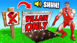 Playing as a SUPERHERO in a VILLAIN ONLY Tournament Fortnite [upl. by Wyatt]