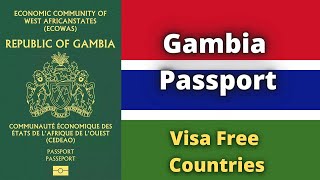 Gambia Passport Visa Free Countries 2023 [upl. by Nogras]