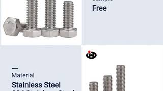 ASTM A325 Stainless Steel Hex Bolts Stud Bolt [upl. by Seadon]