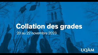 Collation des grades de lUQAM  École des sciences de la gestion  21 novembre 19h [upl. by Lrat808]