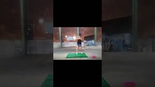 【ゴルフgolf】実家の工場跡で練習（AW）20240908 front  golf practice in a former factory [upl. by Auqenes293]