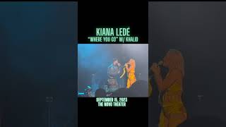 Kiana Ledé live performance of “Where you go” w Khalid  Grudges Tour  The Novo Theater [upl. by Dorraj]