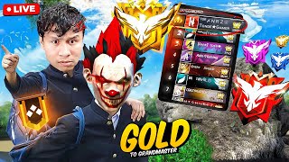 Dominating Top 1 Grandmaster V Badge Lobby  Free Fire Live [upl. by Naellij]