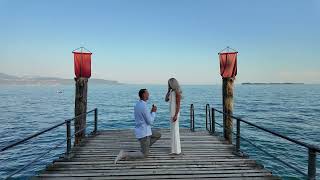 Wedding Porposal Grand Hotel Fasano Lake Garda [upl. by Olatha173]