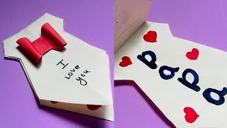 happy fathers day card diy how to make happy fathers day cardhappy fathers day card ideas [upl. by Jehial]