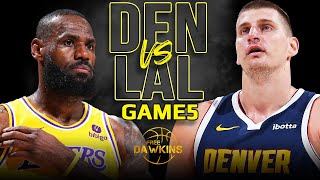 Los Angeles Lakers vs Denver Nuggets Game 5 Full Highlights  2024 WCR1  FreeDawkins [upl. by Floyd933]