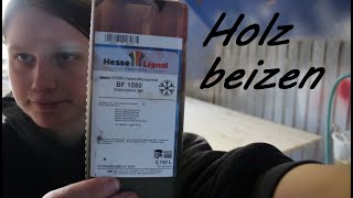 Beizen und lackieren einer 3S Massivholzplatte Tutorial [upl. by Rosa114]