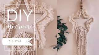 EN DIY ⭐️ Macrame big STAR by DIY MACRAME WORLD [upl. by Assirat]