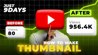 THUMBNAIL MASTERCLASS ✅ How to make YouTube Thumbnail in Photoshop [upl. by Rdnaskela781]