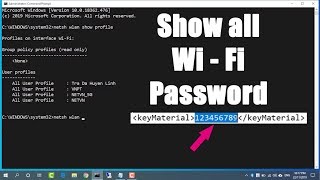 CMD  Find all WiFi passwords with only 1 command  Windows 10  11  NETVN [upl. by Baillie]