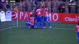 Paraguay 2 vs Brasil 0  Relato de Arturo Rubín  Eliminatorias Sudafrica 2010 [upl. by Nali895]