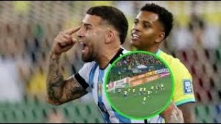 ÉPICO GOL DE ARGENTINA A BRASIL EN EL MARACANÁ CON CABEZAZO DE OTAMENDI EN UN TRIUNFO HISTÓRICO [upl. by Mayrim]