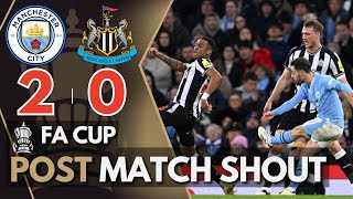 NUFC LIVE FA CUP MATCH REACTION  Manchester City 20 Newcastle United [upl. by Anneg207]