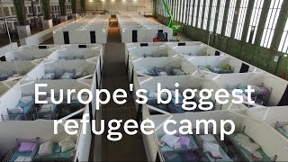 Inside Tempelhof Airport  Europes biggest refugee camp [upl. by Edgardo]