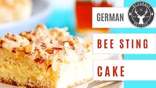 German Bee Sting Cake Recipe  Bienenstich ✪ MyGermanRecipes [upl. by Shayne]