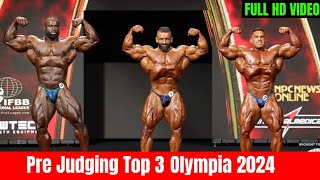 Olympia 2024 Live 1st Call Out Bodybuilding Hadi Choopan VS Samson Dauda VS Derek Lunsford [upl. by Adnole]