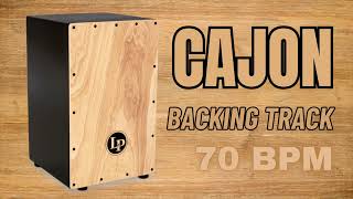 cajon beat backing track 70 bpm [upl. by Sherm]