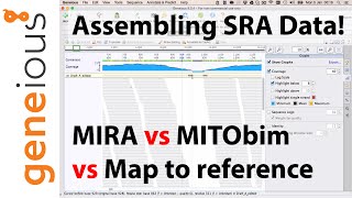 Map to reference and MIRA assembly of mitogenomes in Geneious Part 5 [upl. by Eimareg]