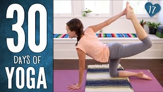 Day 17  Happiness Boost Yoga  30 Days of Yoga [upl. by Ahsito]