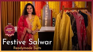 Festive Salwar  Readymade Suits  Shrus Grand Diwali Fest  Shop Online  wwwshruscom [upl. by Lukash]