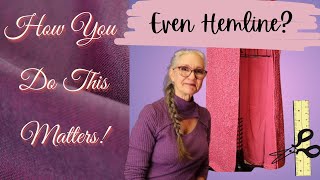 BEST WAY TO MARK A DRESS HEMNo More Uneven Hemlines [upl. by Hadria]