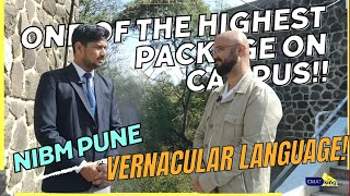 22L package Vernacular language NIBM Pune One of the highest Package on Campus [upl. by Mcbride]