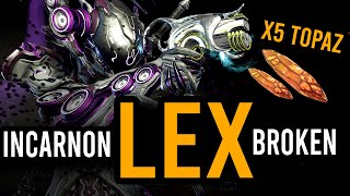 Broken LEX Incarnon Build with 5 Topaz Shards  Whispers in the Walls Warframe [upl. by Leontine]