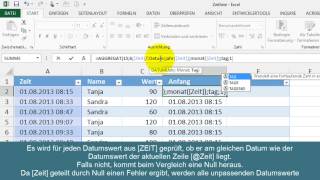 Excel  349  tägliche Arbeitszeiten aus Liste ermitteln  AGGREGATFunktion [upl. by Nobell821]