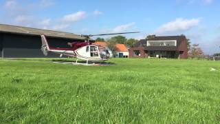 Gazelle helicopter startup takeoff and departure [upl. by Dnaltiac]