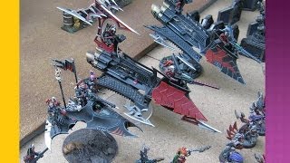 Battle report 11 40K6th Dark Eldar5th vs Daemons of Chaos6th 1850pts [upl. by Deeanne]