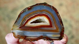 Gemstones Revealed Cutting Brazilian Agates Open [upl. by Nitsirhc]