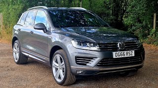 2016 VW Touareg 30 TDI R Line 7P  Canyon Grey Condition and Spec [upl. by Korman654]