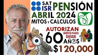 ABRIL 2024 PAGO AUMENTADO en PENSIÓN IMSS y MITOS DEL 32 ISR BIENESTAR CONFUSIONES [upl. by Farrica]