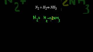 Balanceando equação química  N mais H forma Amônia  QUÍIMICA [upl. by Benoite]