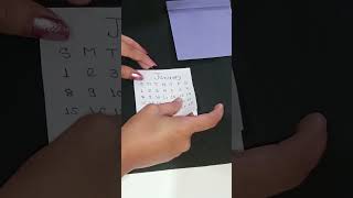 How to make a cute desk calendar  diy calendar  paper Mini calendar paper crafts  shorts [upl. by Annavoeg]