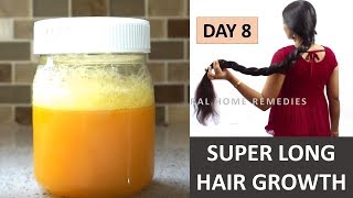 SUPER LONG HAIR GROWTH IN 8 DAYS  GET THICK AND LONG HAIR  Natural Home Remedies Channel [upl. by Arihay941]