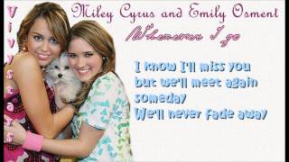 Miley Cyrus amp Emily Osment Wherever I go Lyrics On Screen HD [upl. by Mungovan899]