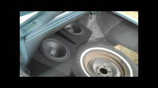 87 Cadillac w2 10quot DXi Polk Audio Subwoofers [upl. by Karlene]