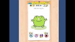 Brain Test Level 64 Help this frog fly Walkthrough [upl. by Letrice923]